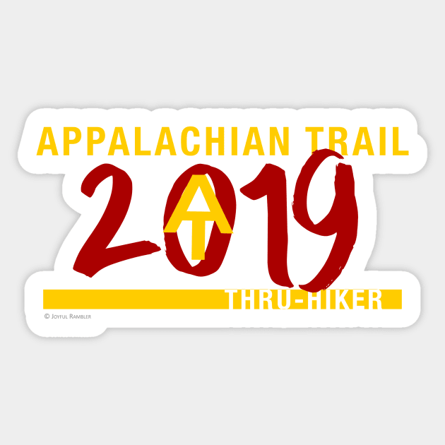 Appalachian Trail Thru-Hiker Class of 2019 Sticker by Joyful Rambler